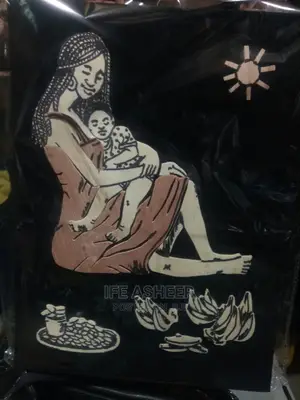 An African Caring Mother Selling (Bigger Size)
