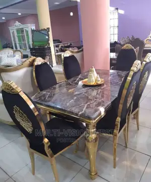 6-Seaters Marble Top Dinning Table