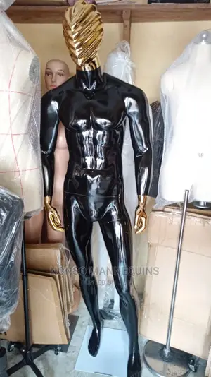 Gold And Black Fibre Male Display Mannequin