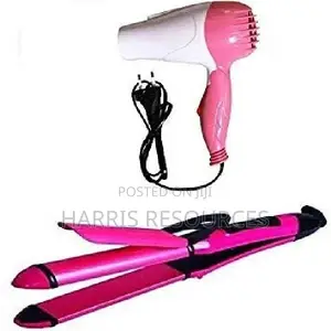 Nova 2 in 1 Hair Straightener and Curler With Dryer-1000w