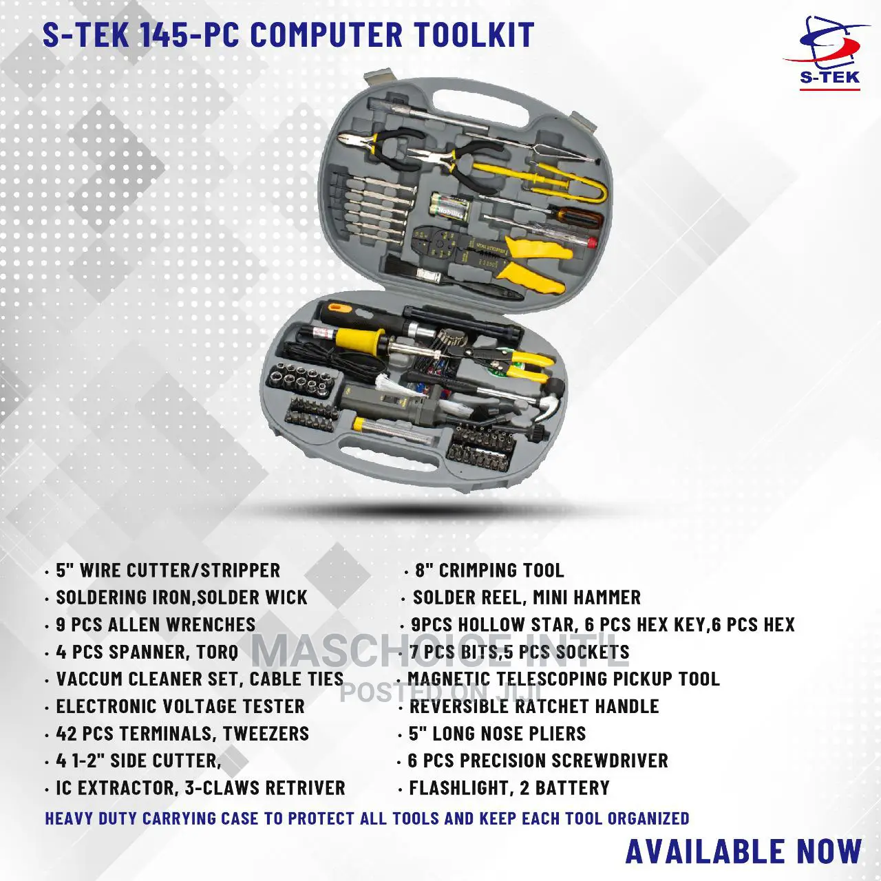 S-tek 145piece Networking Tool KIT