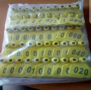 Numbered Plastic Livestock Pig Ear Tag 100pcs