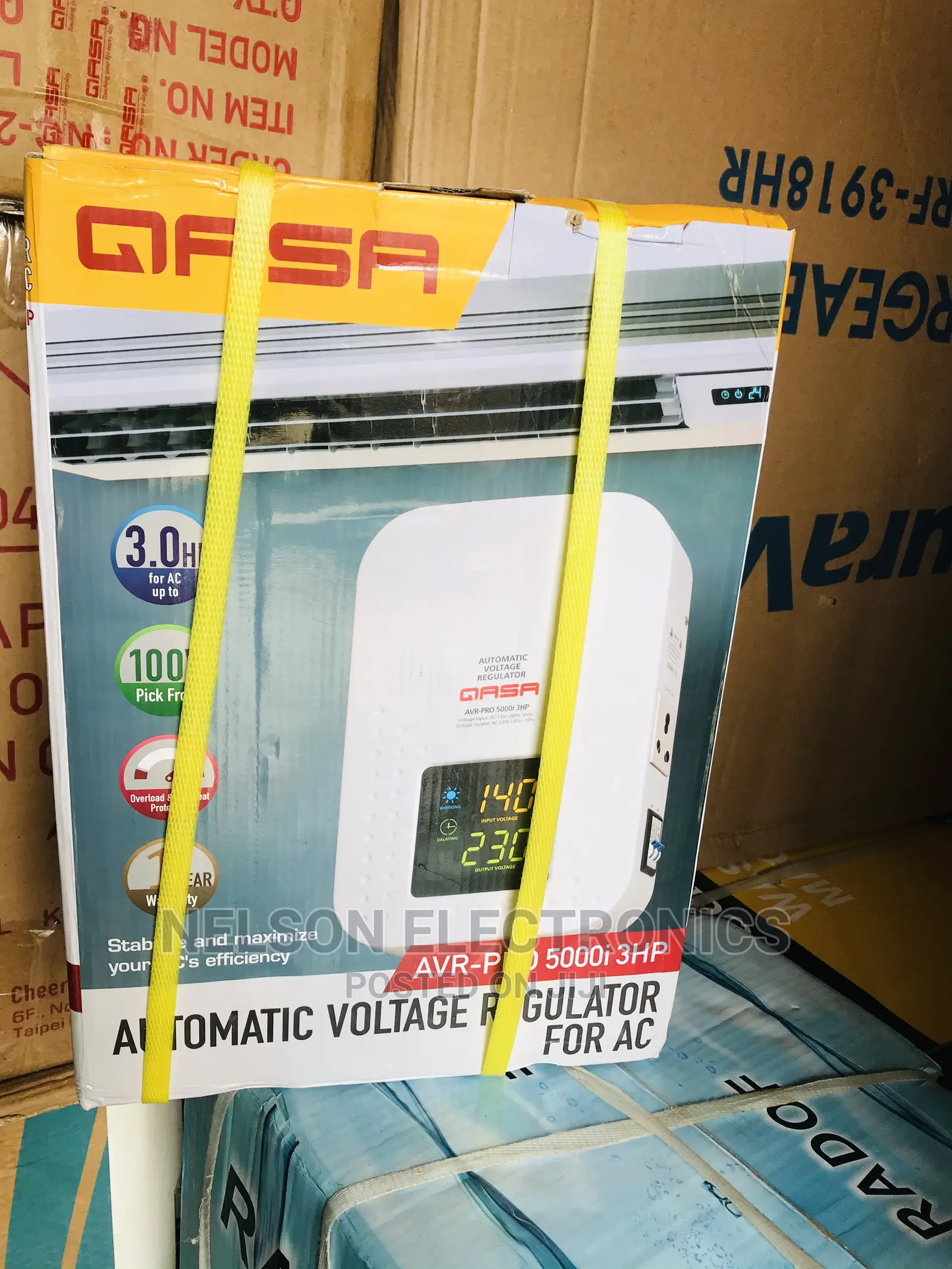 Qasa 5000W Automatic Voltage Regulator/ Wall Mount