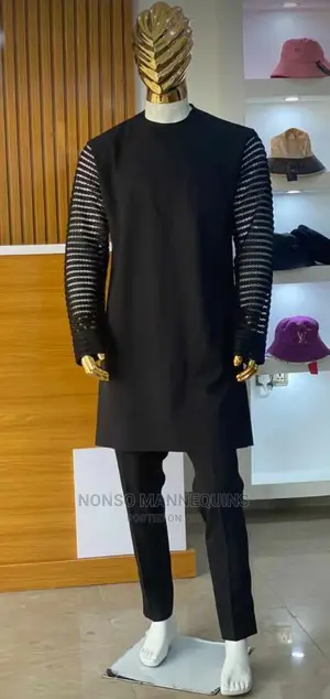 Fibre White Gold Male Mannequin