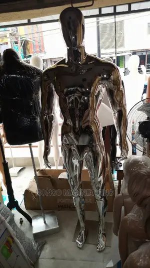 Male Silver Chrome Big Body Mannequins