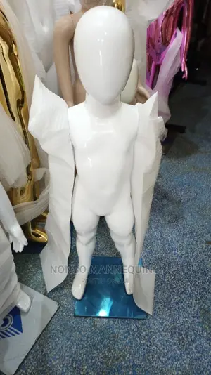 1 To 3 Years Kids Unisex Glossy White Display Mannequins