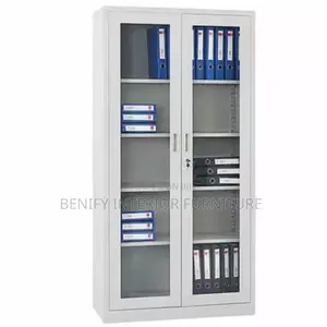 Full Height Glass Cabinet Bookshelf