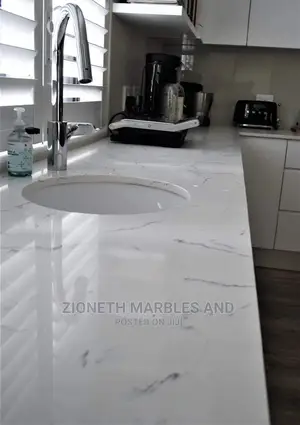 White Carara Marble Slab