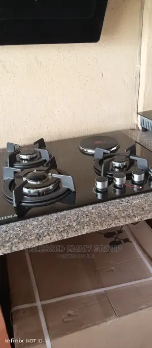3 Gas 1 Electric Burner Glass Top