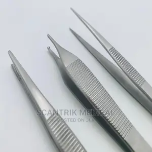 Stainless Steel Surgical Toothed Dressing Forcep