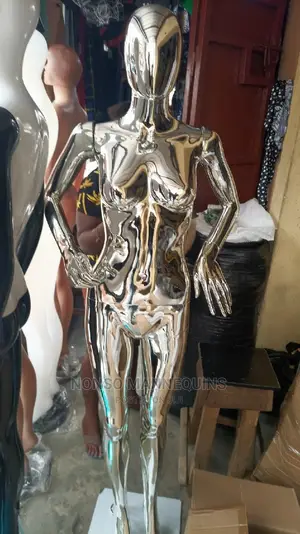 Female Silver Chrome Display Size 8 Mannequin