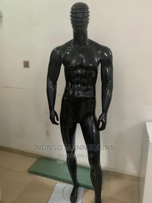 Black Fibre Glossy Male Display Mannequin