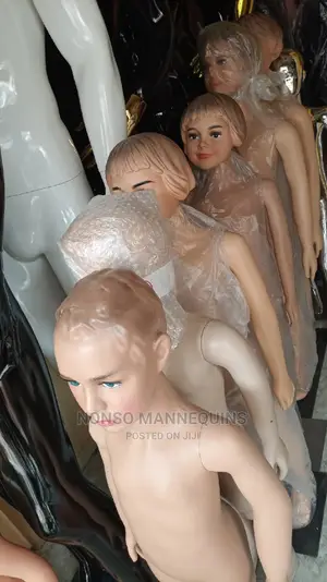 Brown Kids Unisex Display Plastic Mannequins
