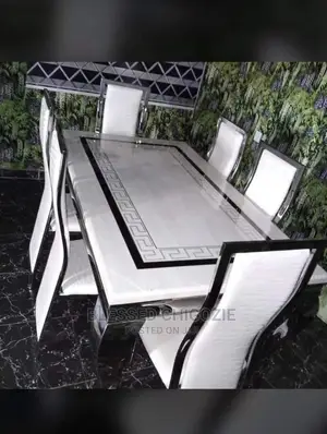 Marble Dinning With Six Chairs