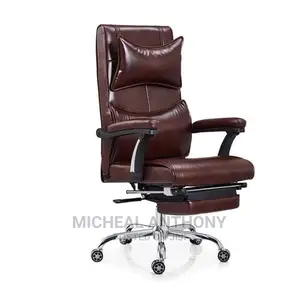 Pure Leather Relaxing Chair With Leg Rest