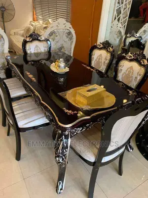 Royal Dining Table With Six Chairs