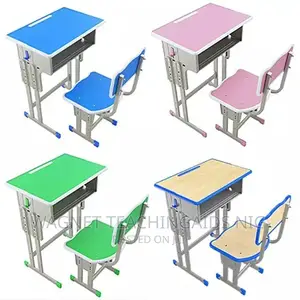 Coloured Classic School Table And Desk