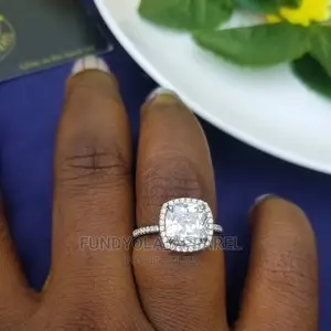 Bold Pure 925 Sterling Silver Engagement Ring