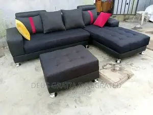 L-Shape Parlour Sofa Without Table
