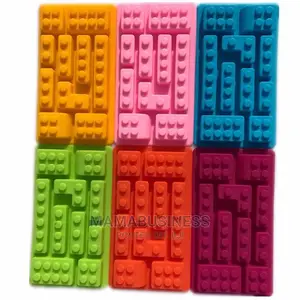 10 Cavity Lego Shape Silicone Resin Mold