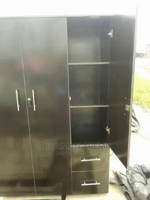 Wooden Wardrobe Black