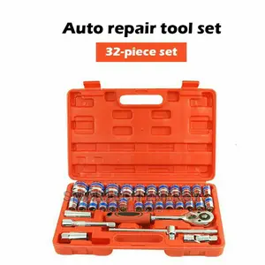 32pcs Socket 1/2" Wrench Set Hand Tools Set for Auto Repairs