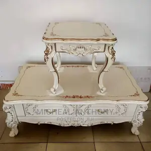 Royal Center Table With Two-Drawer and One Size Stool