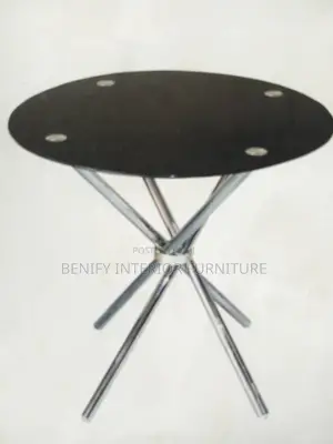 4 Seater Round Glass Dining Table