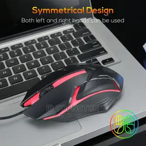 Rainbow LED PC Gaming Keyboard Illuminated+Mouse-STSC