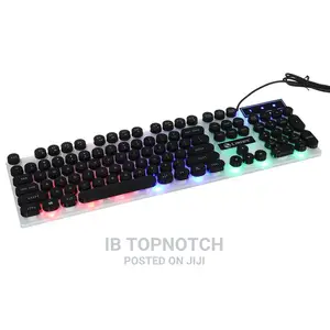 Rainbow LED PC Gaming Keyboard Illuminated+Mouse-STSC