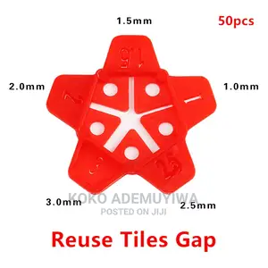 Reusable 50pcs 5 In 1 Wall Floor Ceramic Tiles Spacer