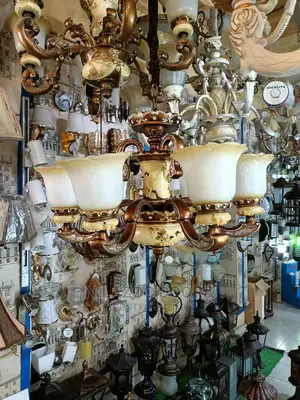 Five Hand Chandelier
