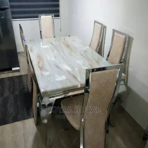 Mable Dining Table With Six Char's