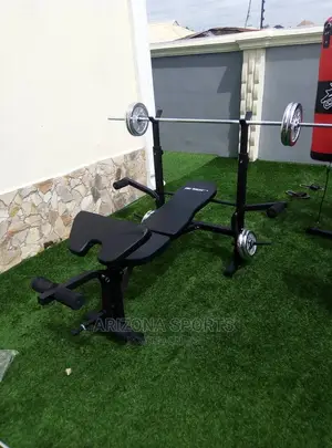 50kg Dumbell With Weight Bench