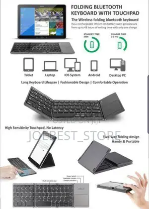 Foldable Bluetooth Keyboard With Touchpad