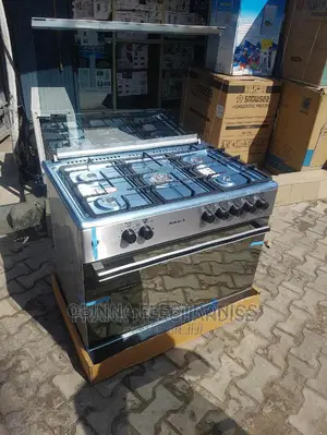 Brand New MAXI(60×90)5-borner-all Gas Standing Cooker/Silver