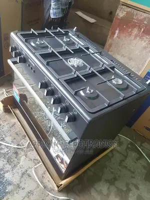Brand New BRUHM(5burner)ALL Gas Standing Gas Cooker--Silver