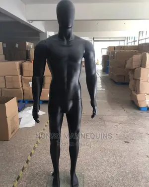 Full Male Plastic Black Display Mannequins