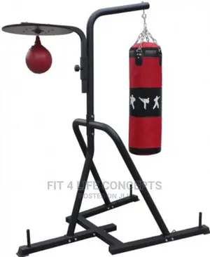 Boxing Stand With Punching Bag and Speed Ball