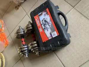 30kg Dumbell With Case Chrome