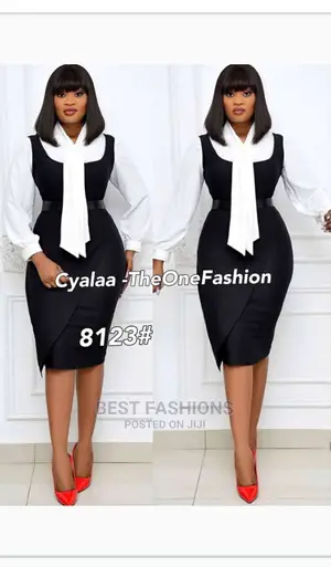 Ladies Formal 2 Piece Black Dress