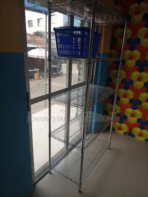 Italian Stainless Metal Shelves