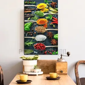 Kitchen Wall Art Vegetables And Meat Poster Printing