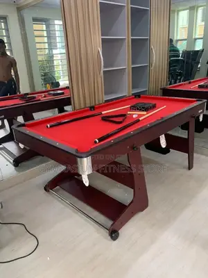 6ft Foldable Table Red 6 by 3 (3)