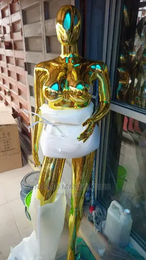 Size 12 Gold Chrome Female Display Mannequins