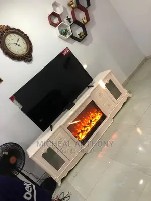 High Quality Television Stand With Fire  Flame 2miter Length