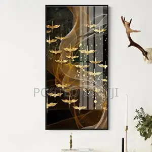 Hd Abstract Golden Bird Painting