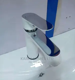 White Basin Mixer Tap