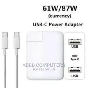 87W USB C Apple Original Power Adapter With Cable