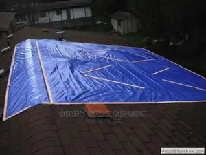 PVC Tarps Heavy-Duty Protection for Leaky Leaking Roofs And